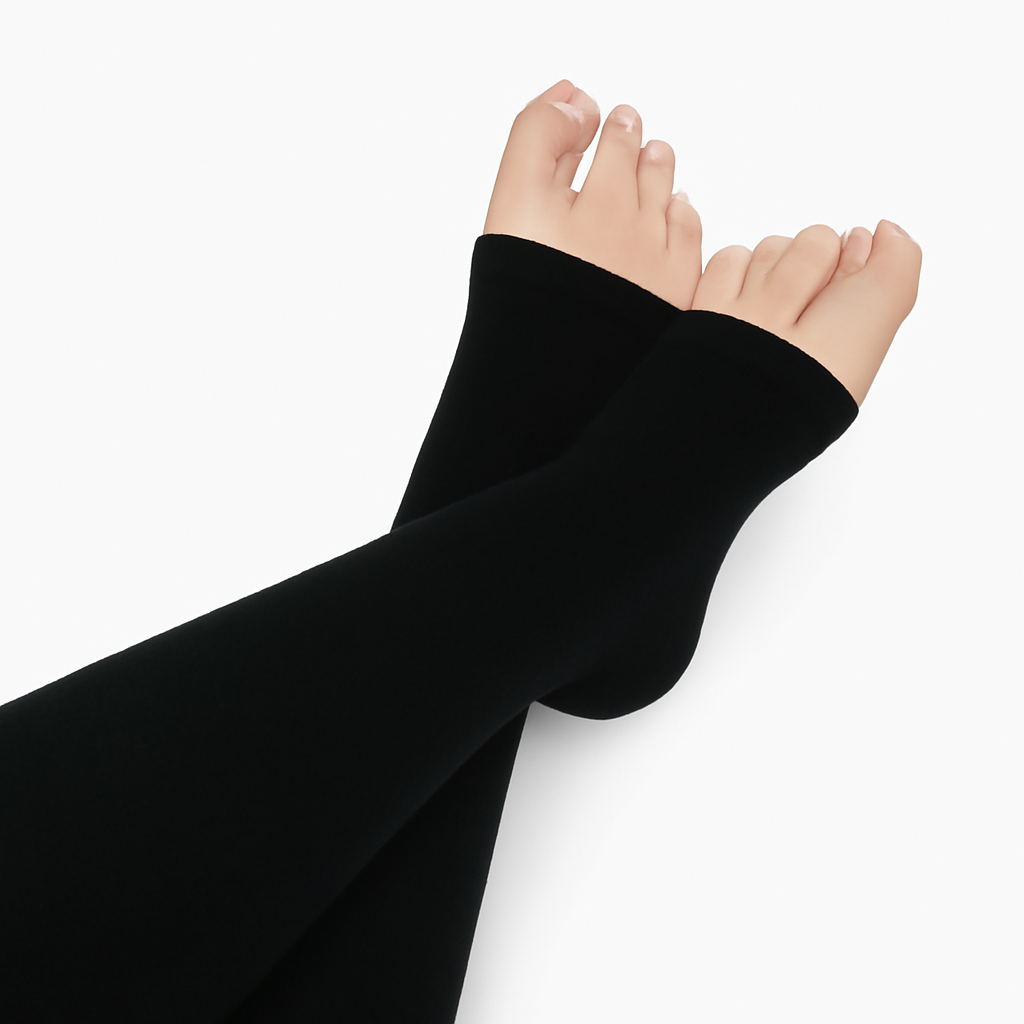 Bamboo Toeless Compression Socks Wide