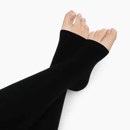 Bamboo Toeless Compression Socks Wide