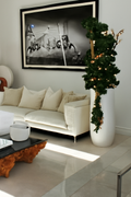 Objet décoratif dans pot Saint Tropez blanc mat