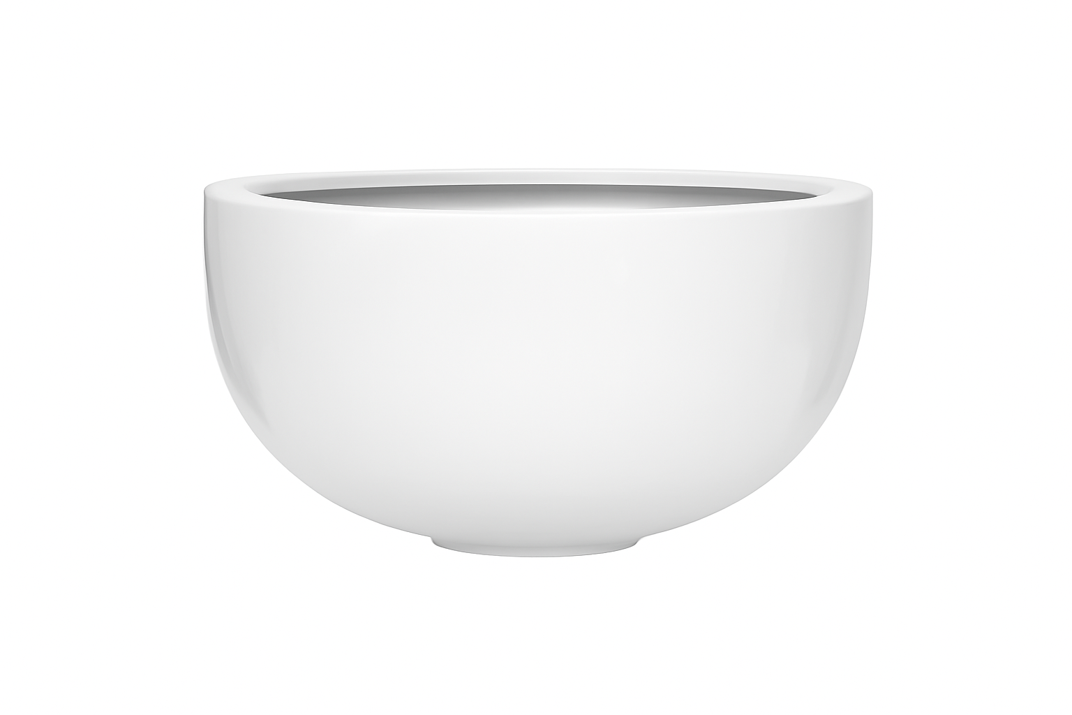 Coupe en fibre de verre blanc brillant