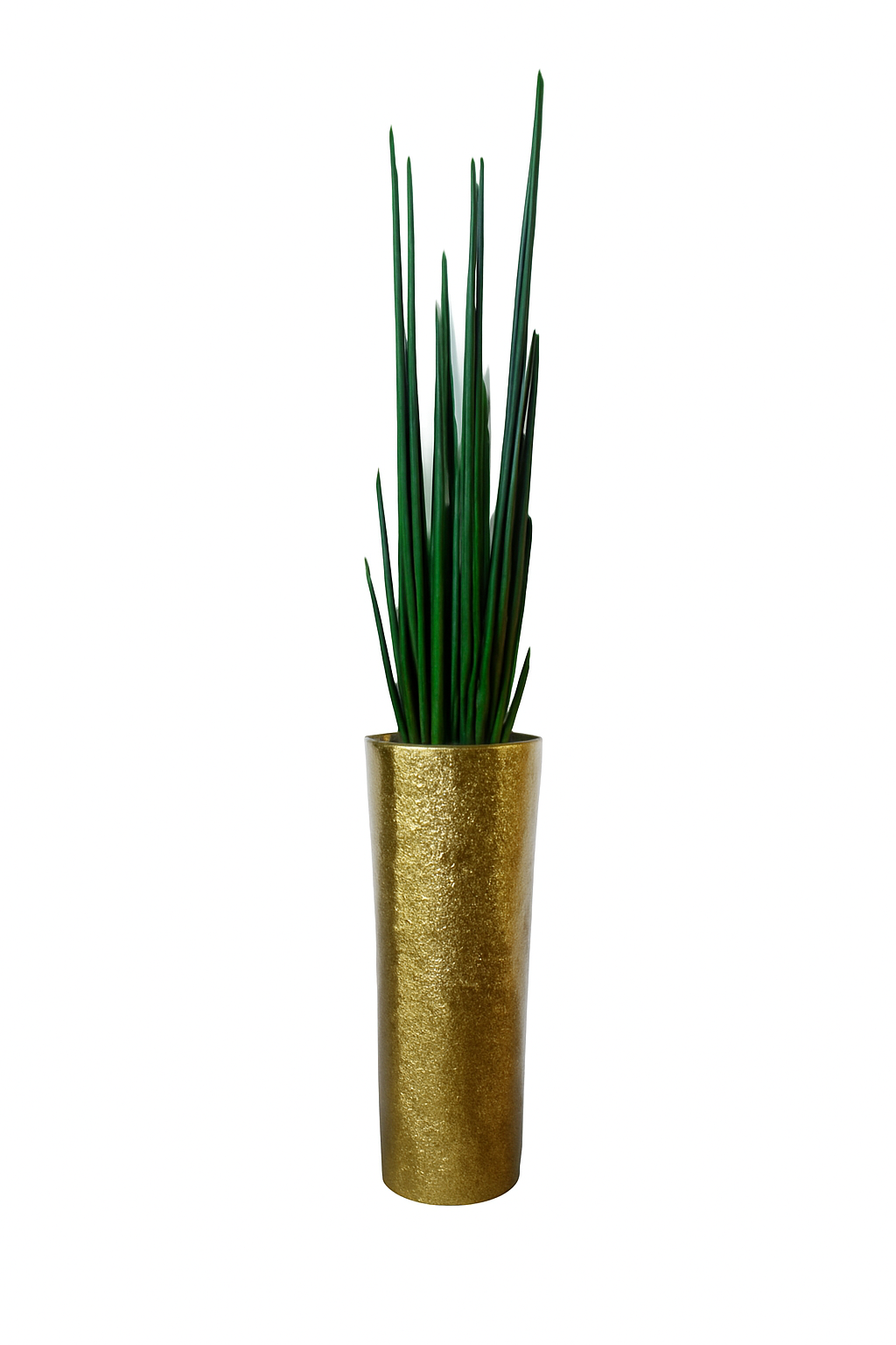 Cône martelé en acier inoxydable 70 cm avec grande herbe serpent