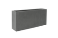 Pot slim en pierre composite gris taille S