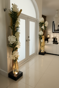 Lampadaire avec orchidées Vanda