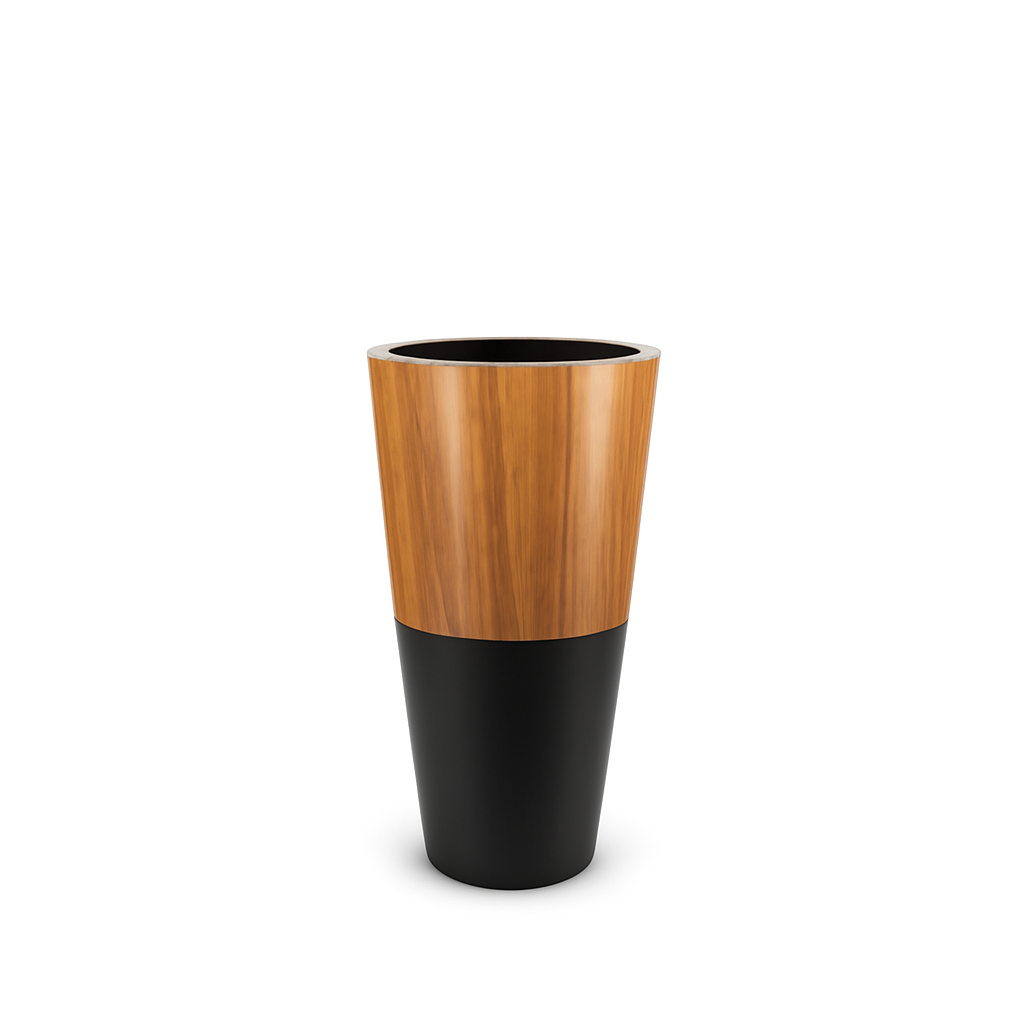 Support en bois avec fibre de verre noire