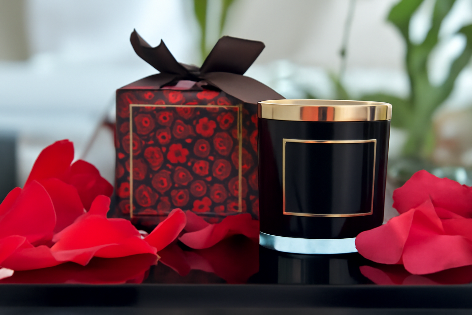 Bougie parfumée rose 11 oz.