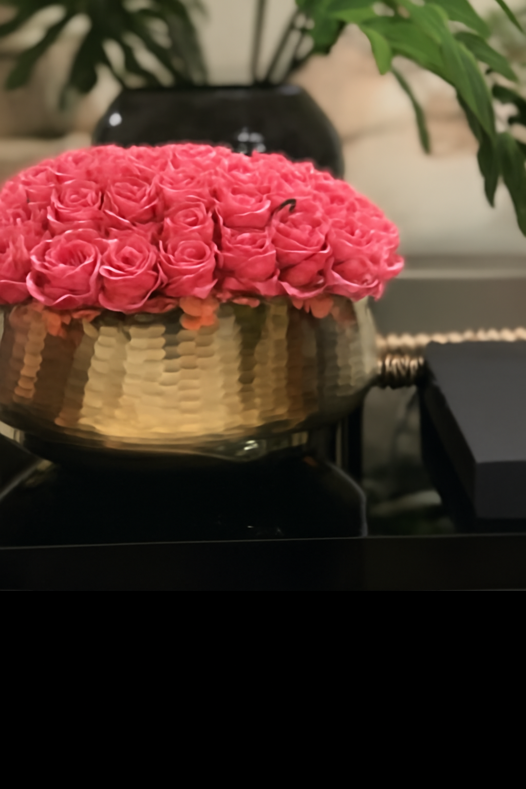 Petite coupe aux roses