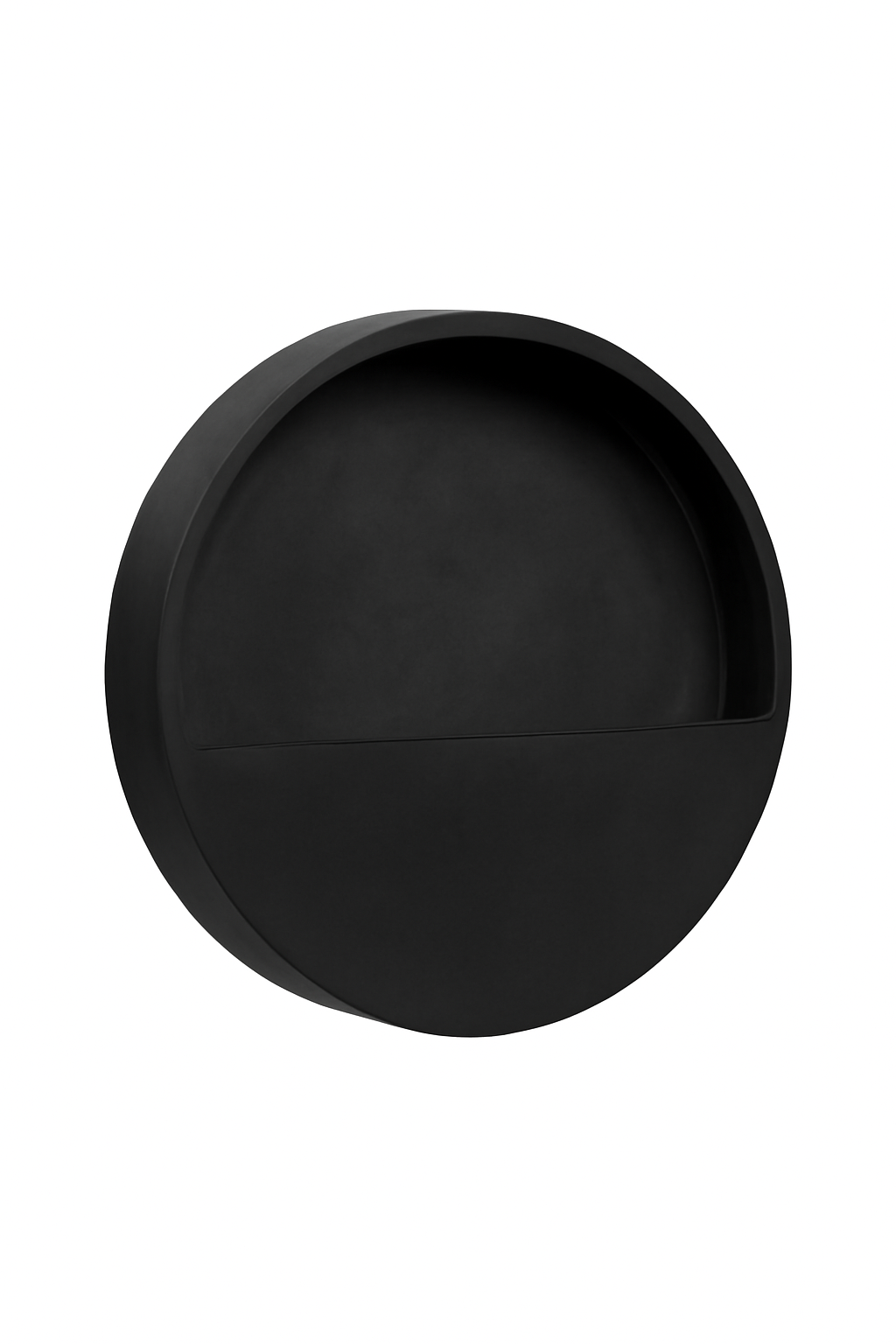 Vase en pierre composite noir