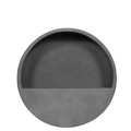 Vase petit en pierre composite gris
